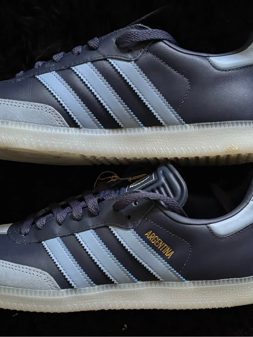 adidas Samba AFA Men's Black & Light Gray Leather Sneakers